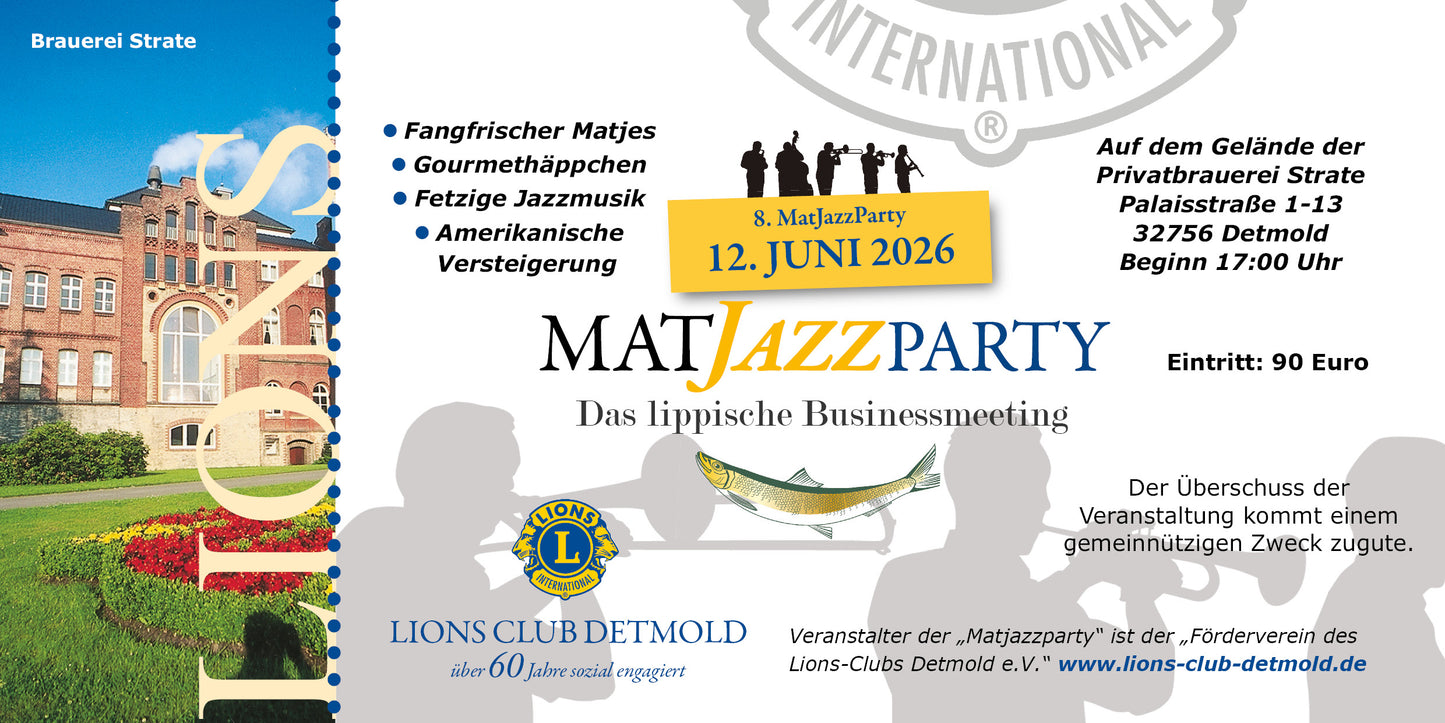 Eintrittskarte MatJazzParty 2026